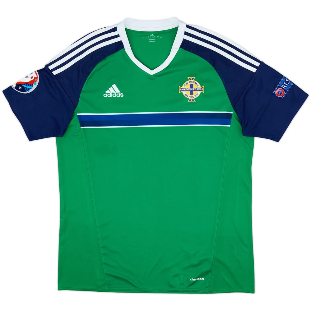 2016-17 Northern Ireland Home Shirt - 8/10 - (L)