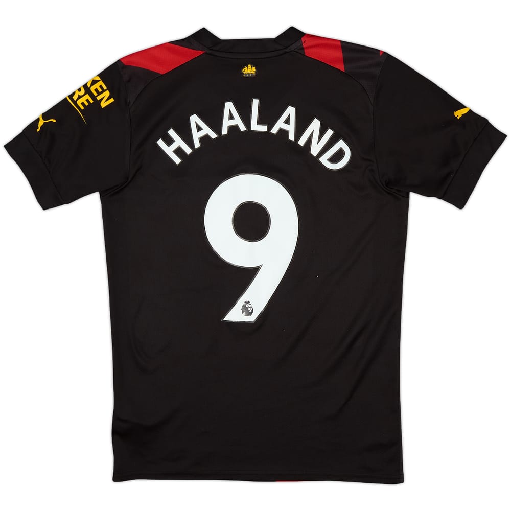 2022-23 Manchester City Away Shirt Haaland #9 - 8/10 - (S)