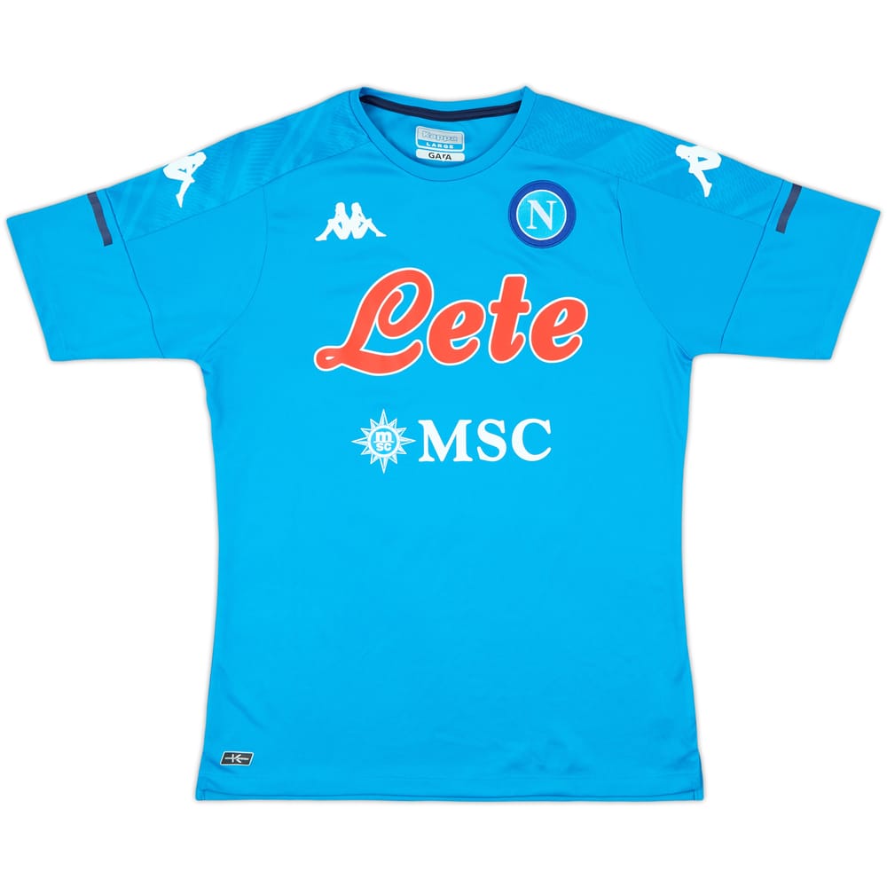 2020-21 Napoli Kappa Training Shirt - 10/10 - (L)