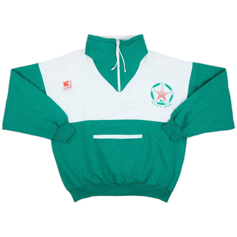 1990s Red Star FC Karsel 1/4 Zip Training Top - 8/10 - (XS)