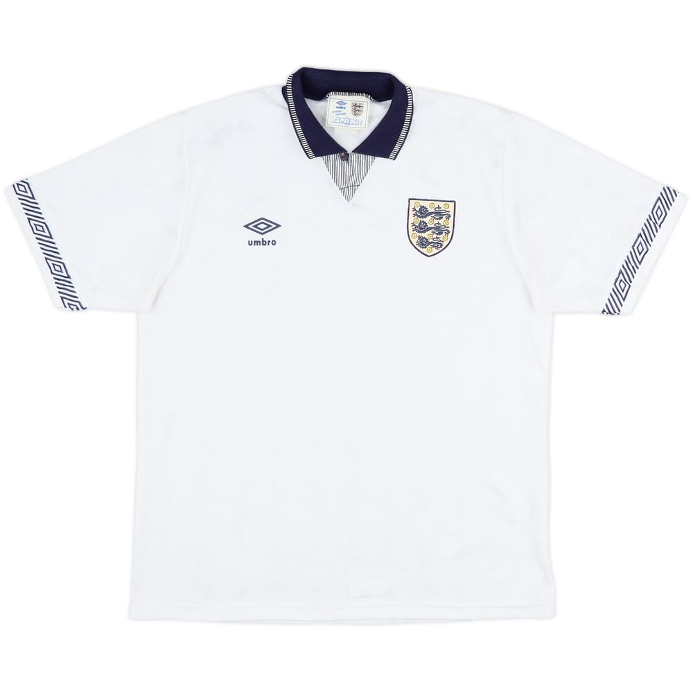 1990-92 England Home Shirt - 8/10 - (L)