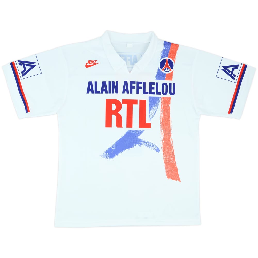 1990-91 Paris Saint-Germain Home Shirt #7 - 9/10 - (M)