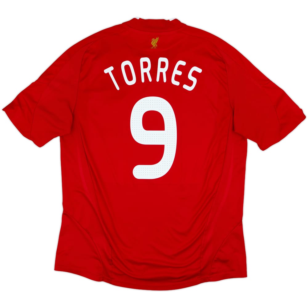2008-10 Liverpool Home Shirt Torres #9 - 7/10 - (XL)