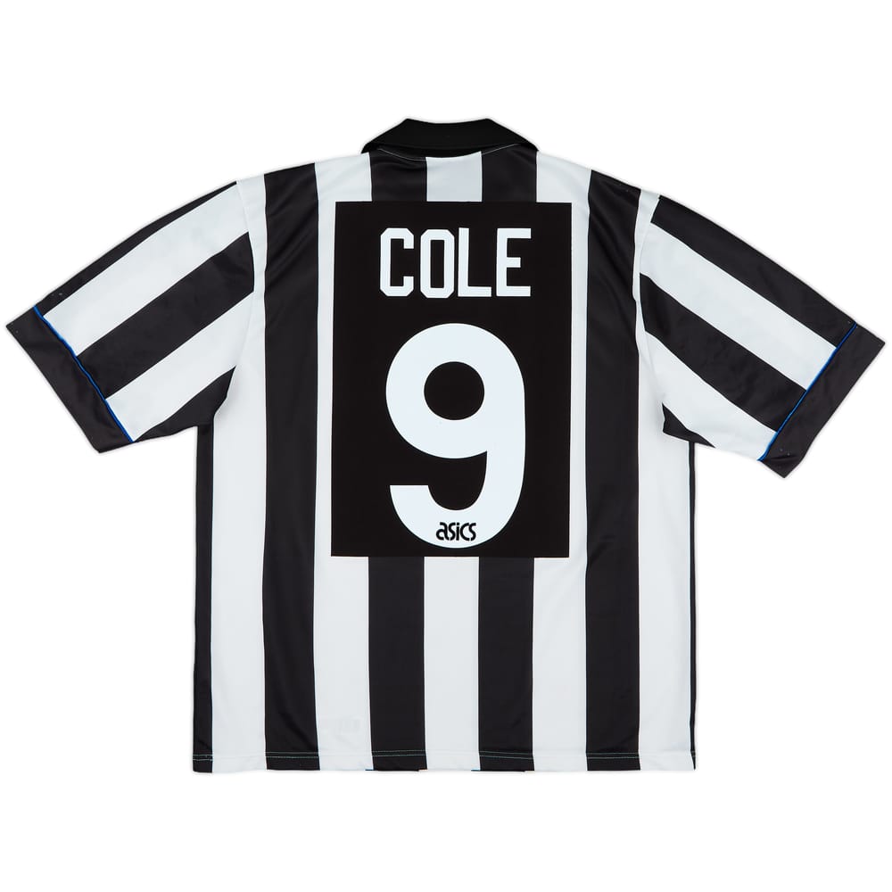 1993-95 Newcastle Home Shirt Cole #9 - 8/10 - (L)