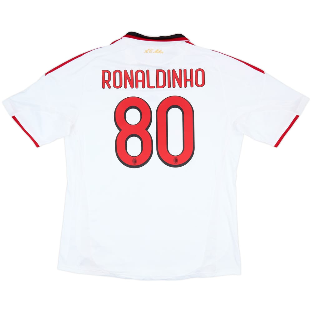 2009-10 AC Milan Away Shirt Ronaldinho #80 - 6/10 - (XXL)