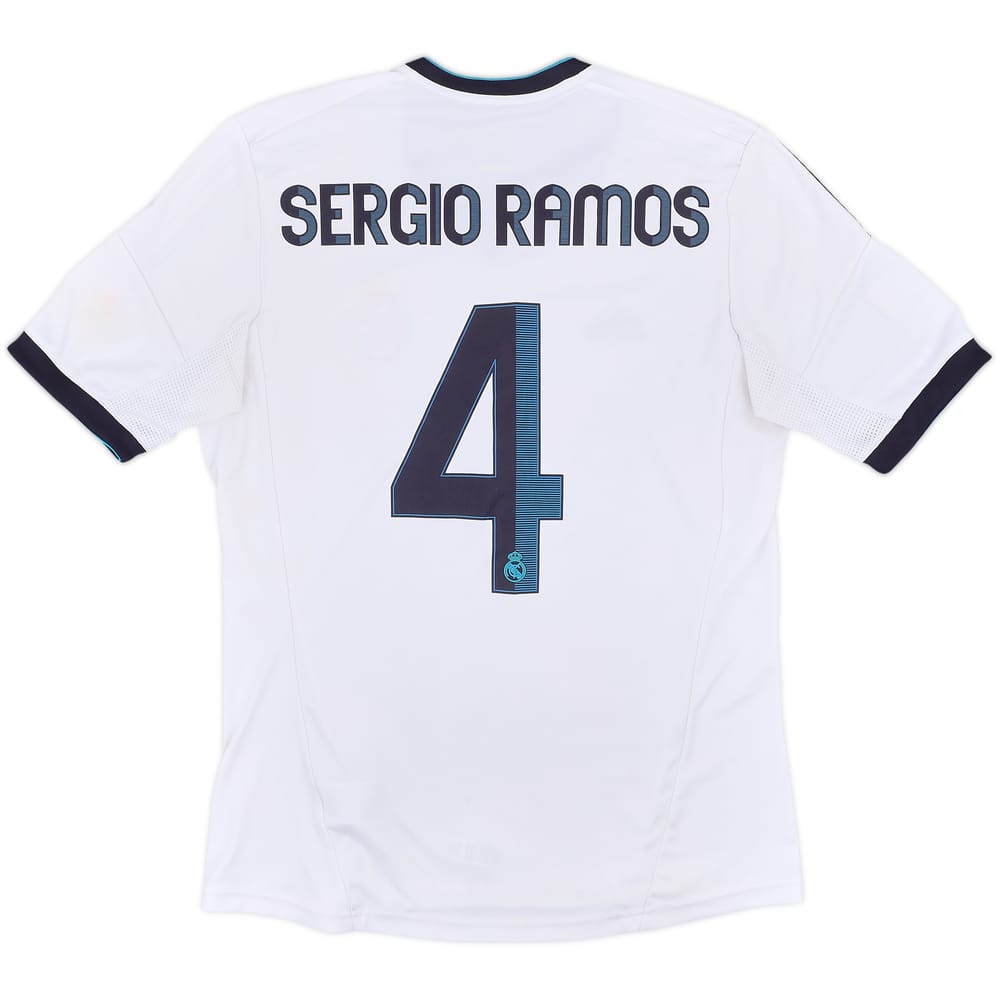 2012-13 Real Madrid Home Shirt Sergio Ramos #4 - 8/10 - (M)