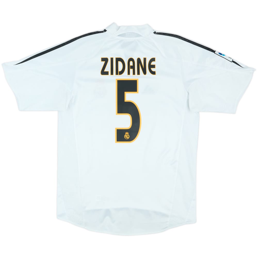 2004-05 Real Madrid Home Shirt Zidane #5 - 7/10 - (S)