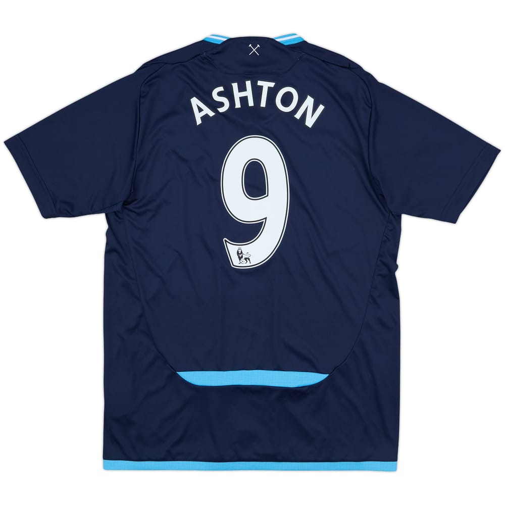 2009-10 West Ham Away Shirt Ashton #9 - 8/10 - (M)