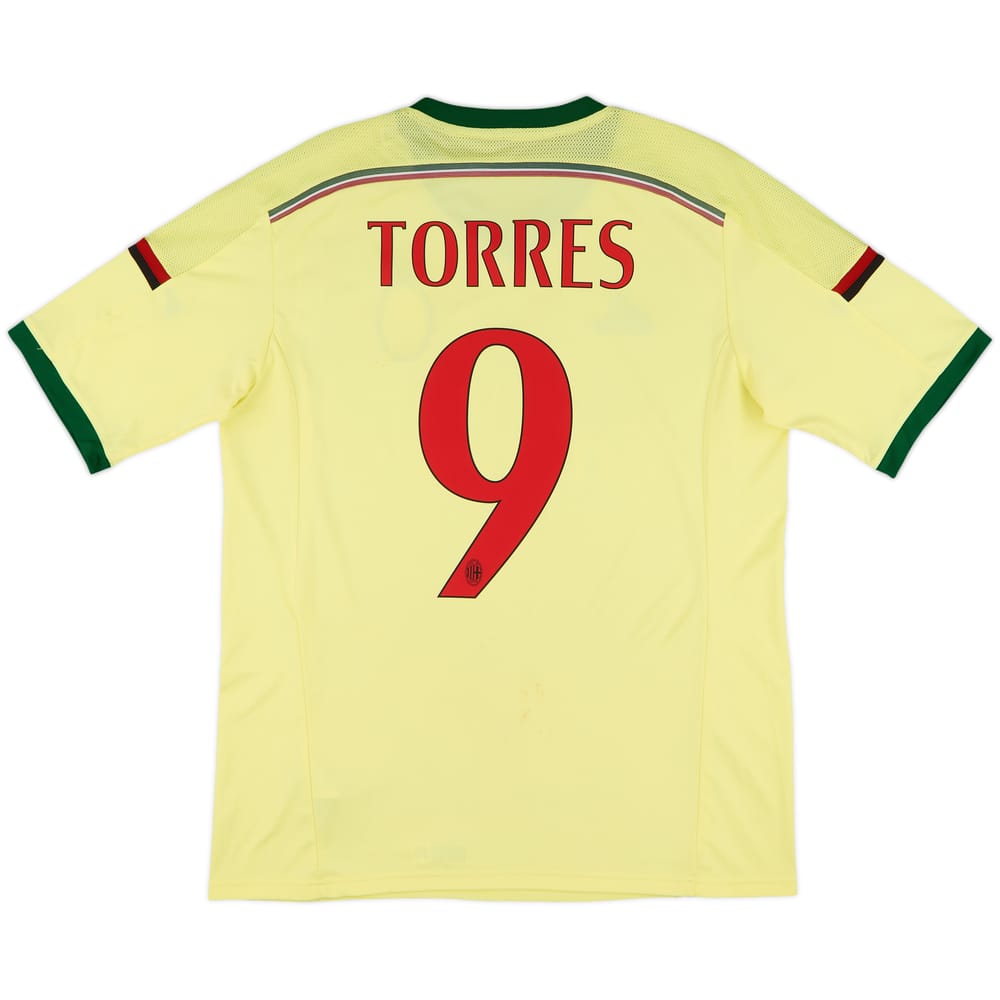 2014-15 AC Milan Third Shirt Torres #9 - 6/10 - (L)