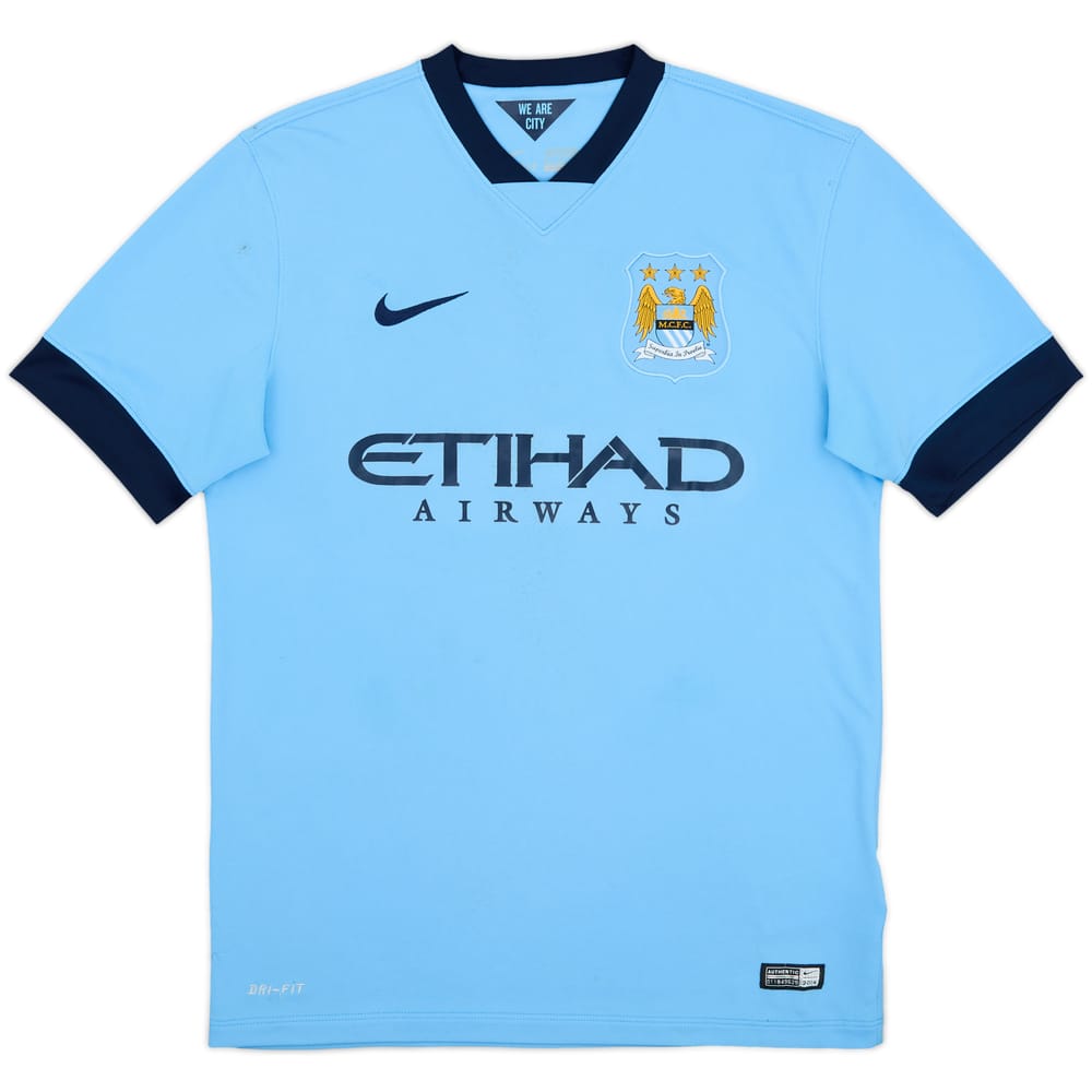 2014-15 Manchester City Home Shirt - 4/10 - (M)