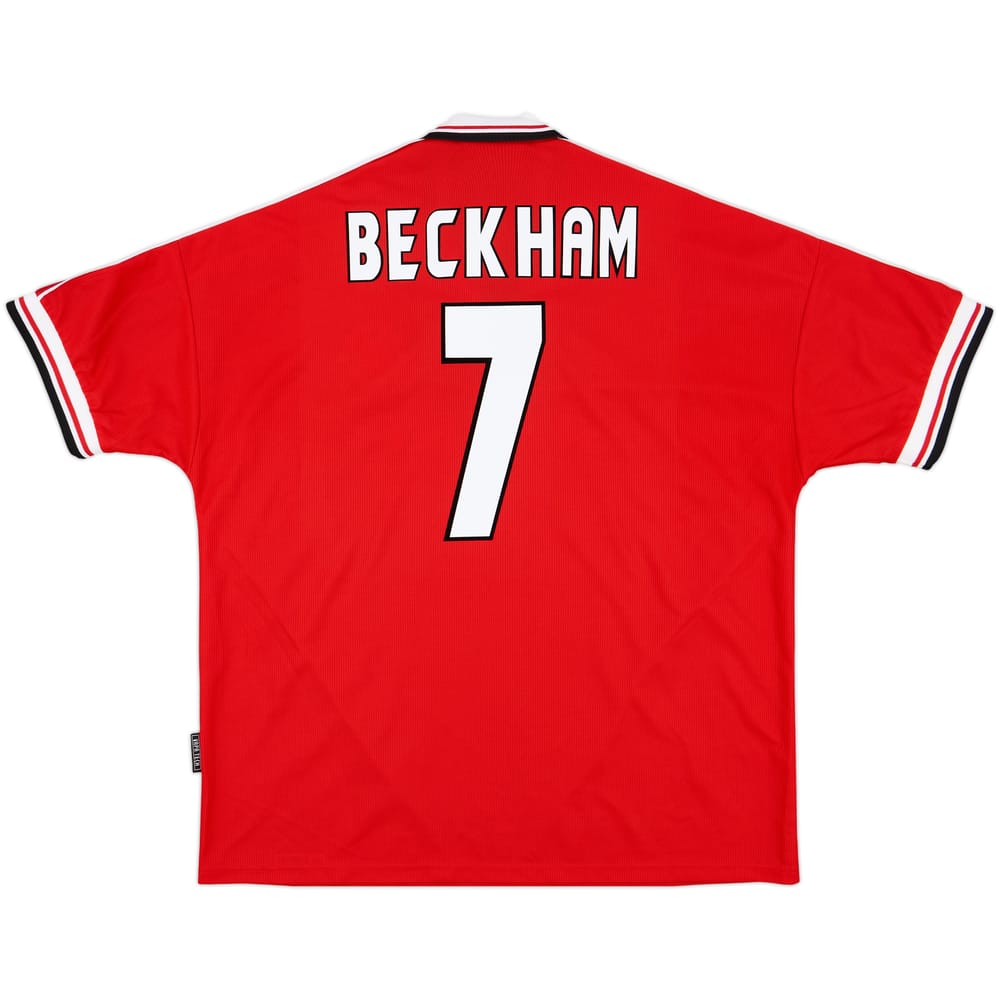1998-00 Manchester United Home Shirt Beckham #7 - 8/10 - (XXL)