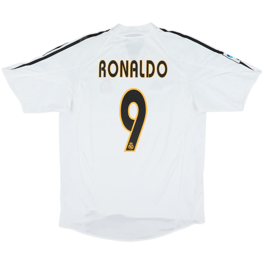 2004-05 Real Madrid Home Shirt Ronaldo #9 - 8/10 - (M)