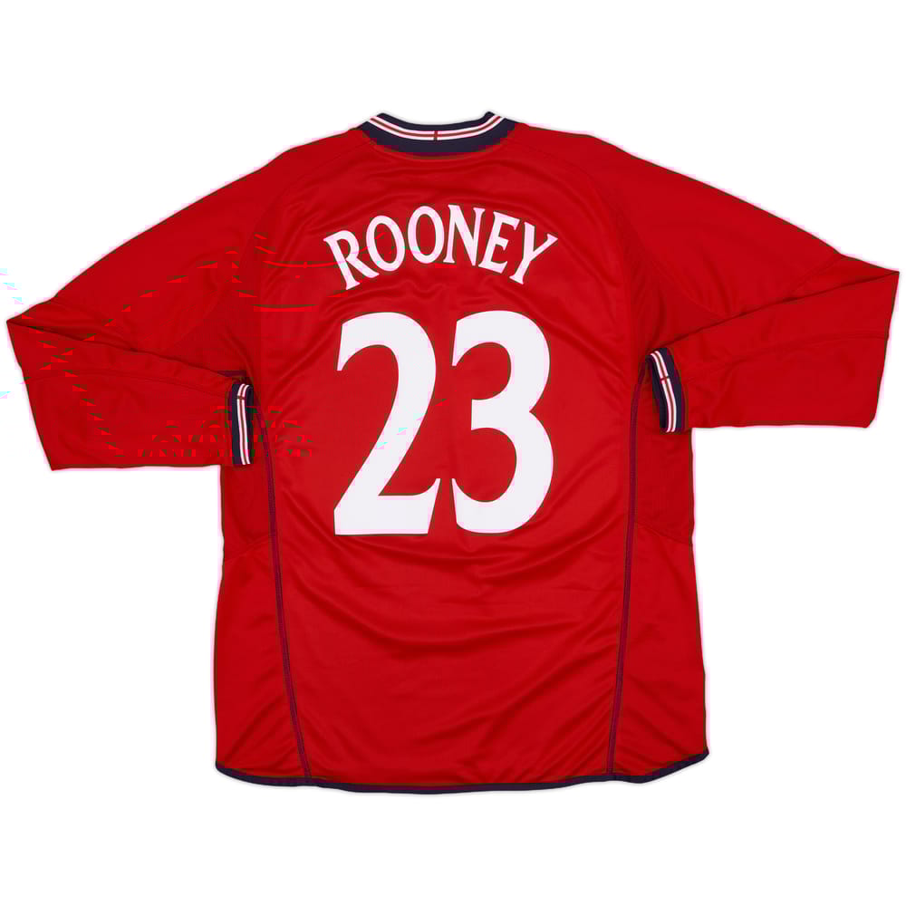 2002-04 England Away L/S Shirt Rooney #23 - 9/10 - (L)