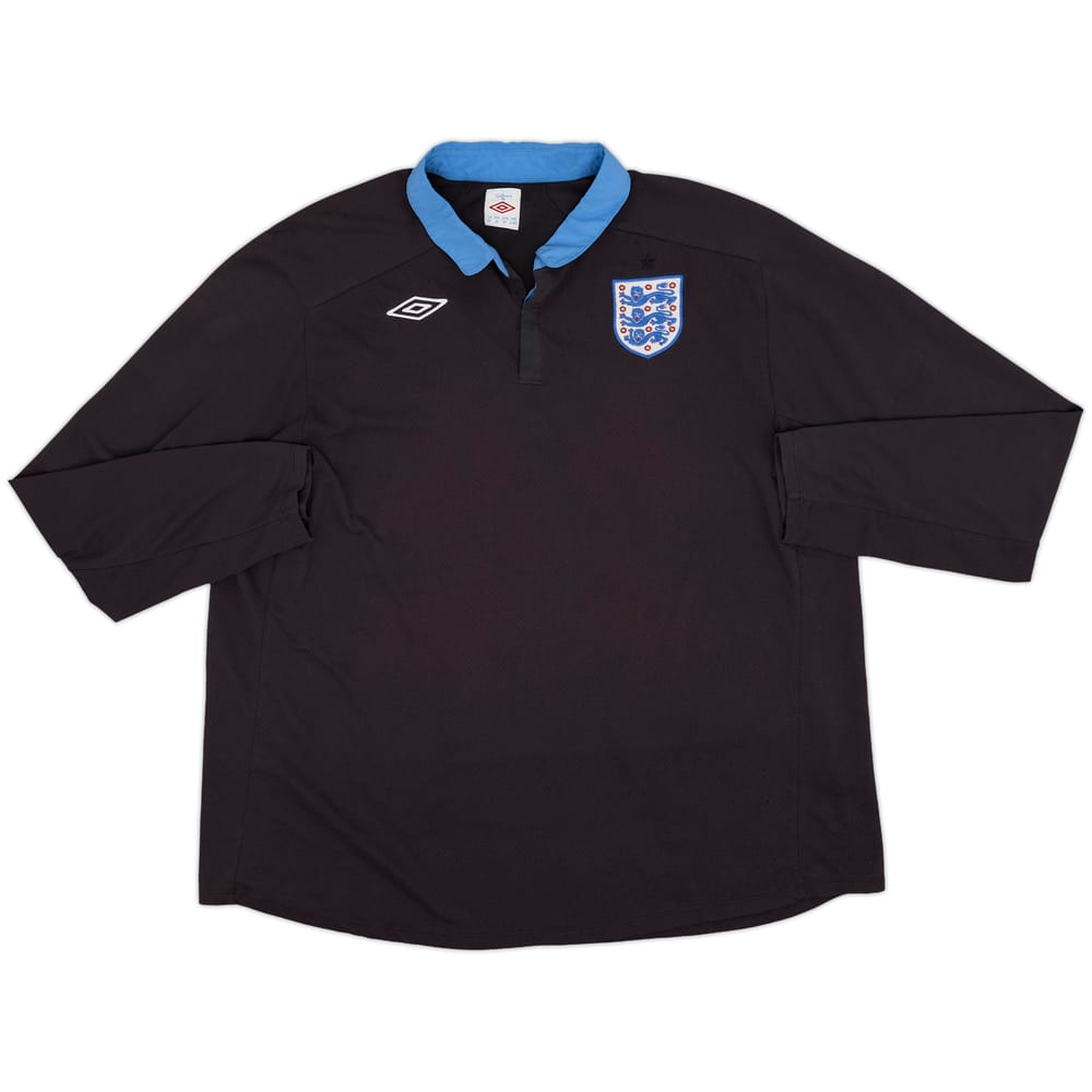 2011-12 England Away L/S Shirt - 8/10 - (4XL)