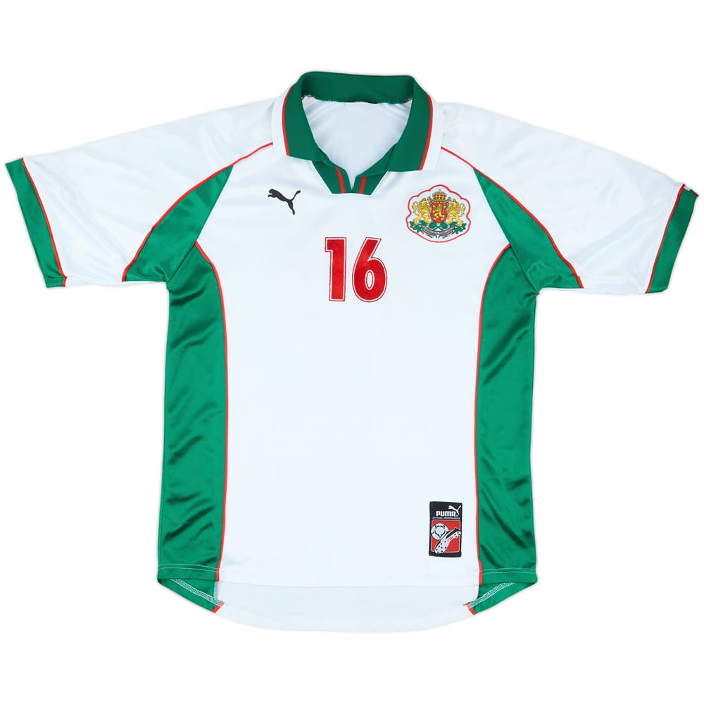 1998-00 Bulgaria Match Issue Home Shirt #16