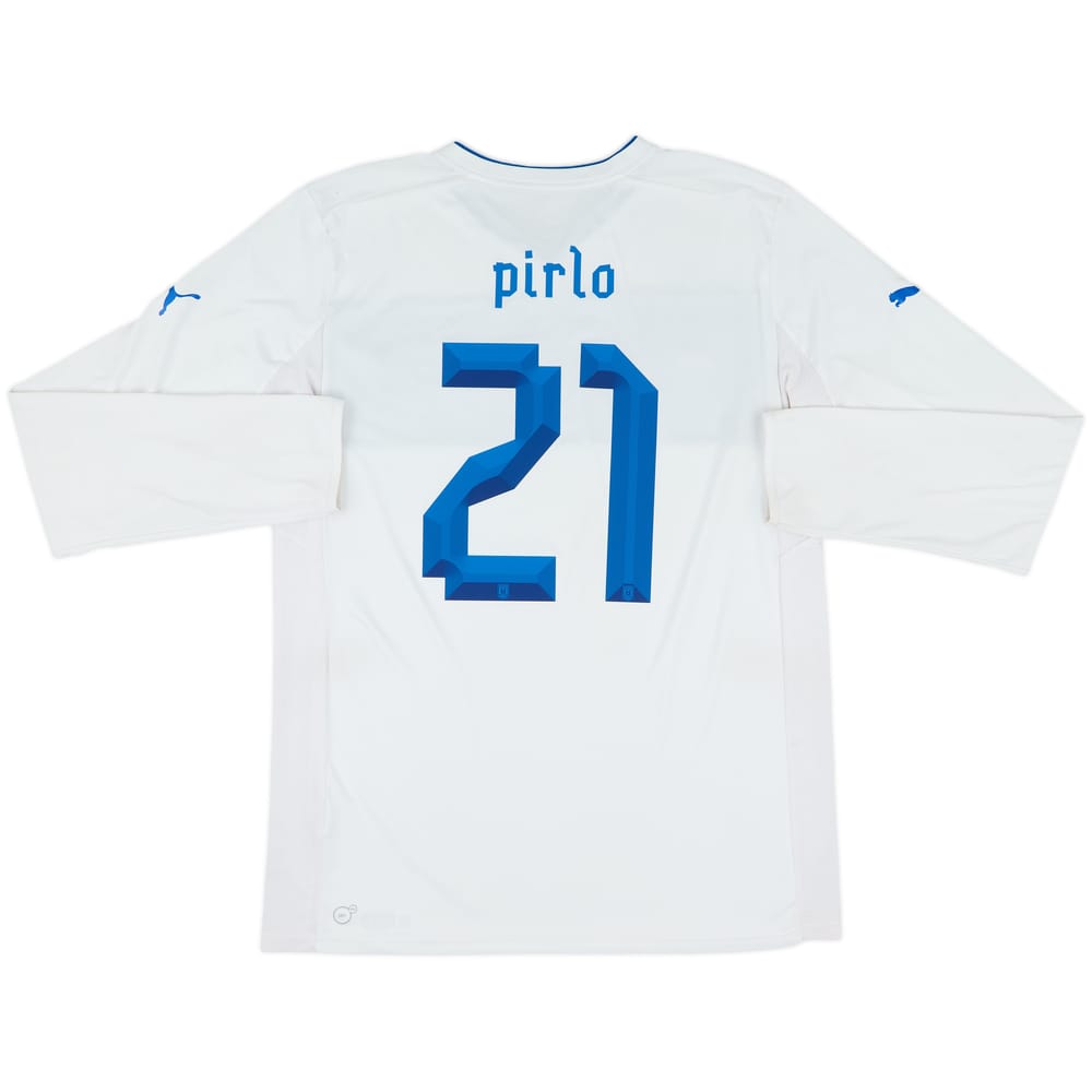 2012-13 Italy Authentic Away L/S Shirt Pirlo #21 - 7/10 - (XL)