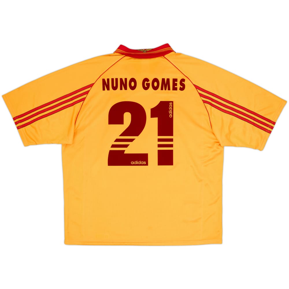 Camiseta de visitante del Benfica 1998-99 Nuno Gomes #21 - 10/10 - (XL)
