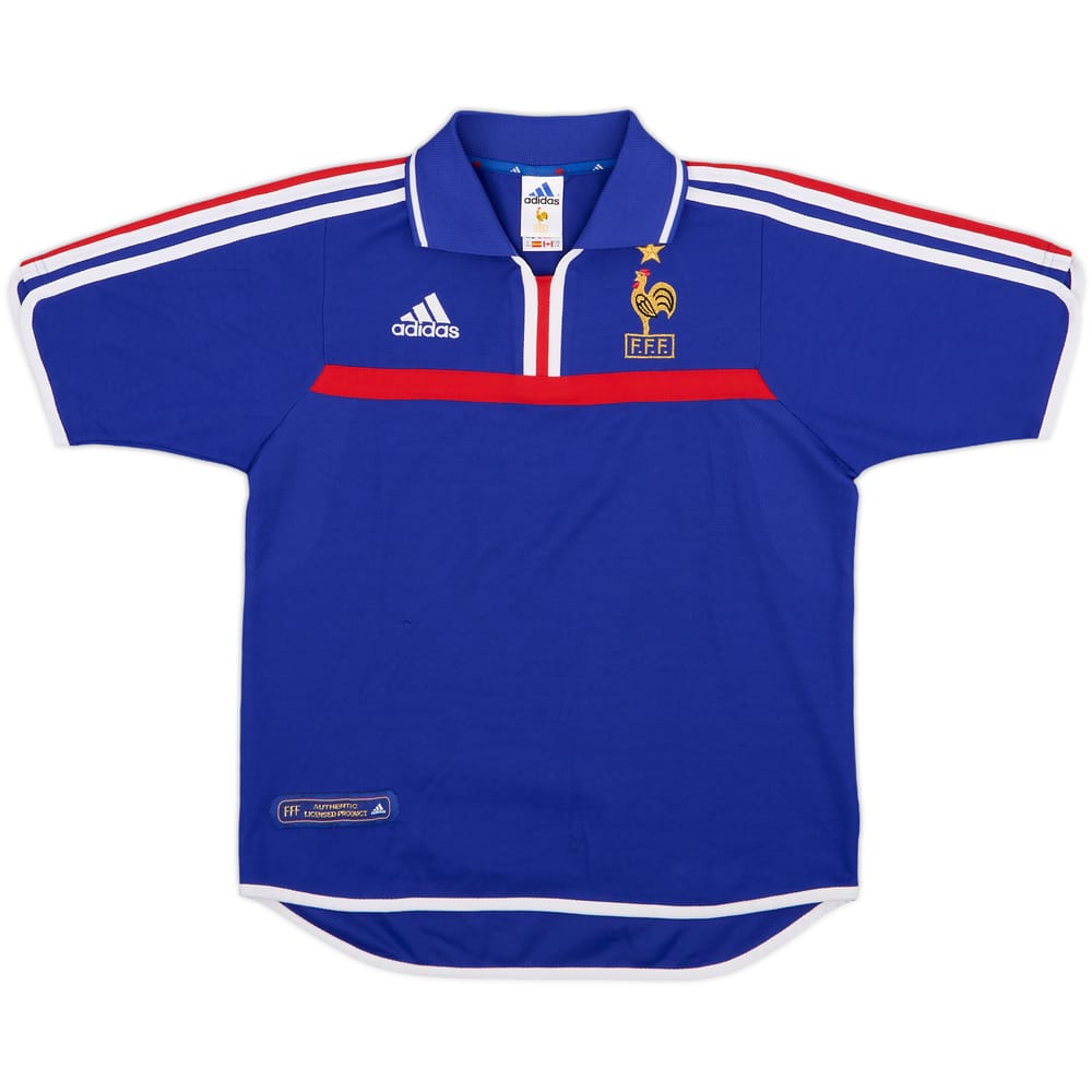 2000-02 France Home Shirt - 8/10 - (Y)