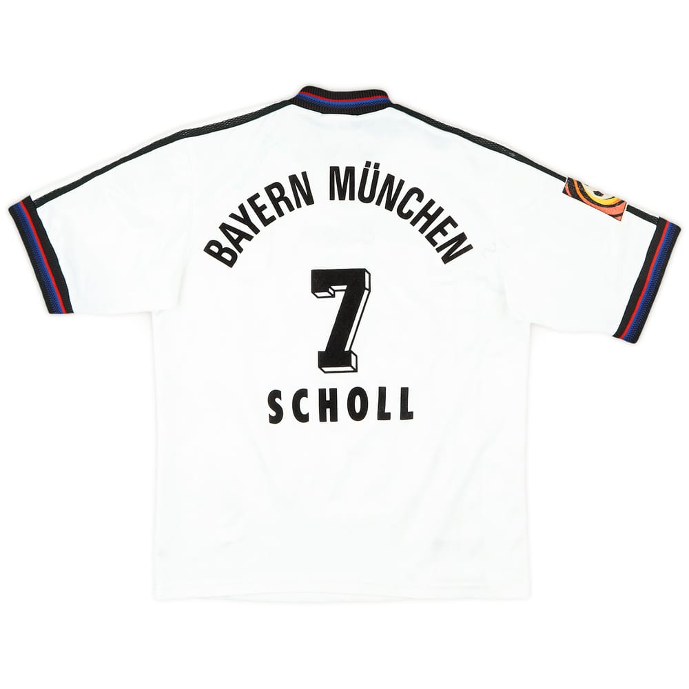 1996-98 Bayern Munich Signed Away Shirt Scholl #7 - 7/10 - (Y)