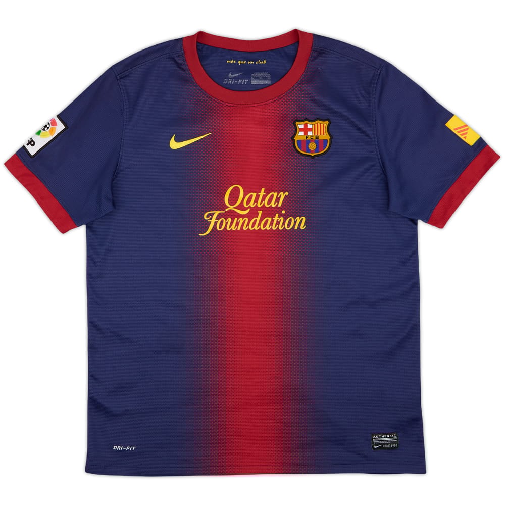 2012-13 Barcelona Home Shirt - 8/10 - (XL.Boys)