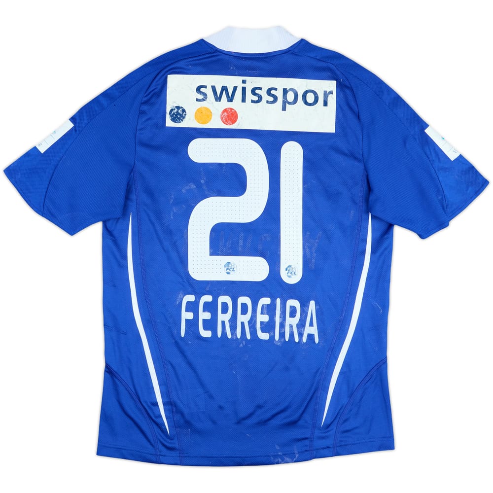 2008-09 Luzern Match Issue Home Shirt Ferreira #21
