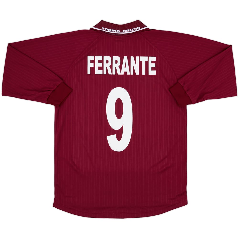 2000-01 Torino Home L/S Shirt Ferrante #9 - 6/10 - (S)