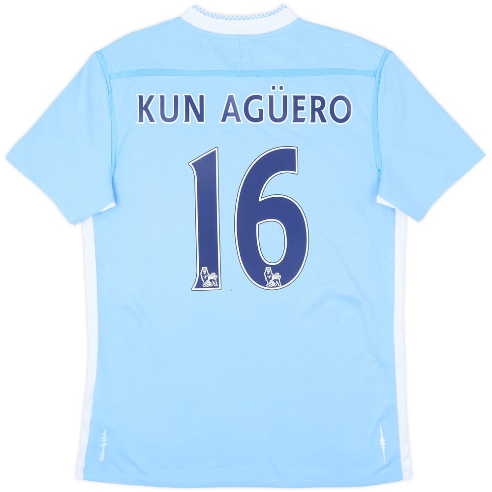 2011-12 Manchester City Home Shirt Kun Aguero #16 - 8/10 - (M)