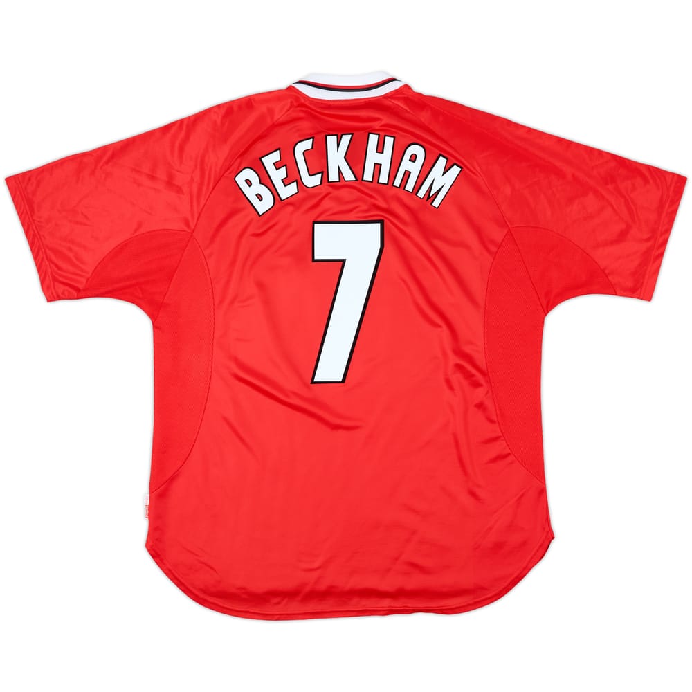 1997-00 Manchester United CL Shirt Beckham #7 - 9/10 - (XXL)