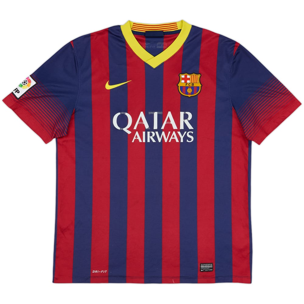 2013-14 Barcelona Home Shirt - 4/10 - (M)