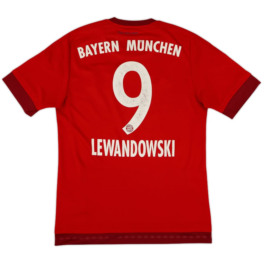 2015-16 Bayern Munich Home Shirt Lewandowski #9 - 6/10 - (S)