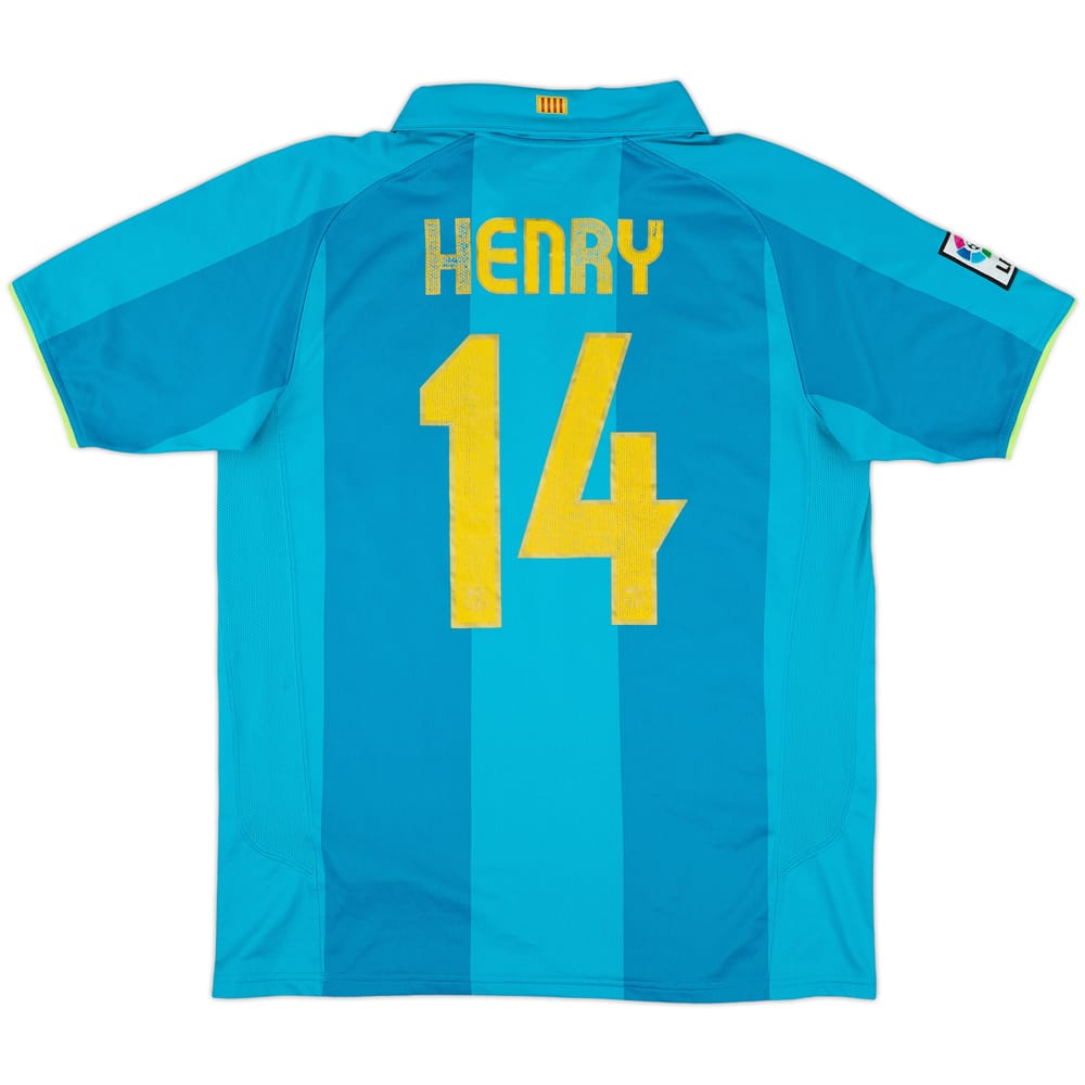 2007-09 Barcelona Away Shirt Henry #14 - 5/10 - (M)