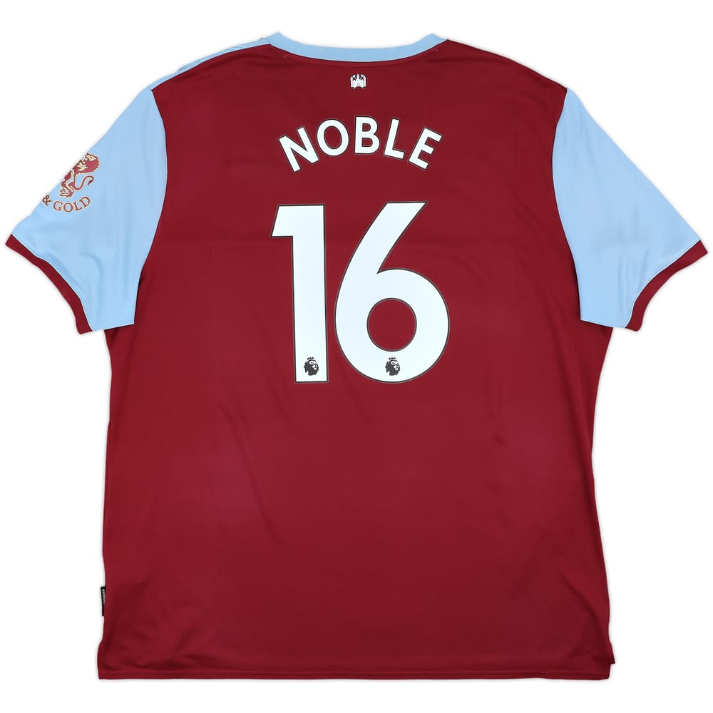 2019-20 West Ham Home Shirt Noble #16 - 9/10 - (3XL)