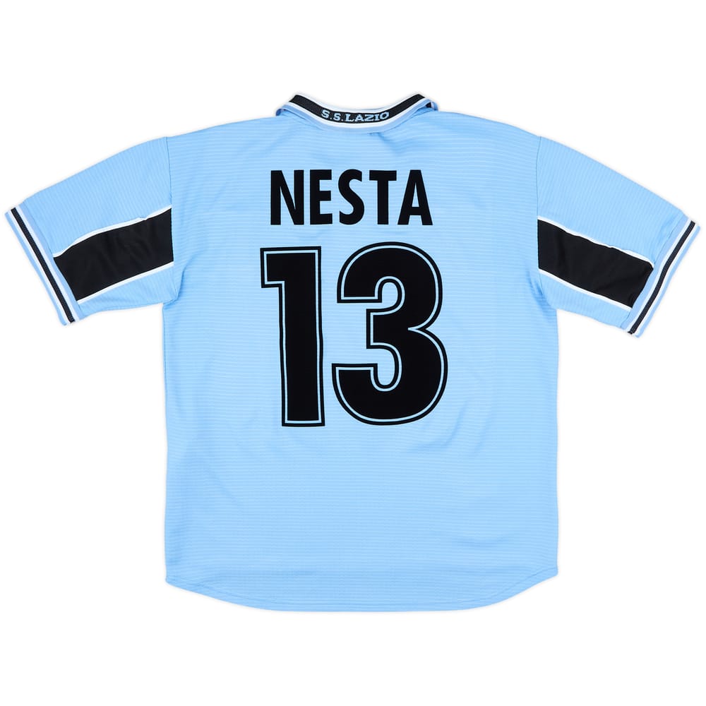 1998-00 Lazio Home Shirt Nesta #13 - 7/10 - (XL.Boys)