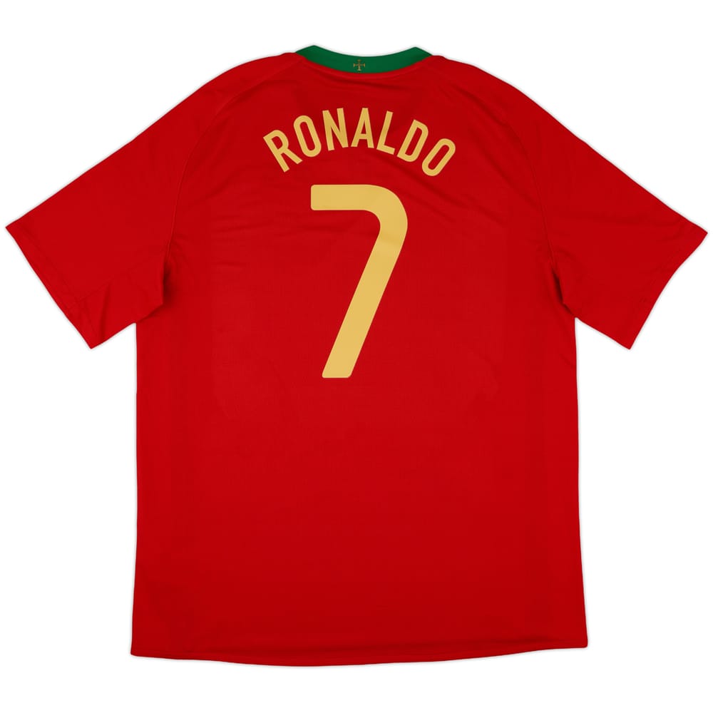 2008-10 Portugal Home Shirt Ronaldo #7 - 8/10 - (XL)