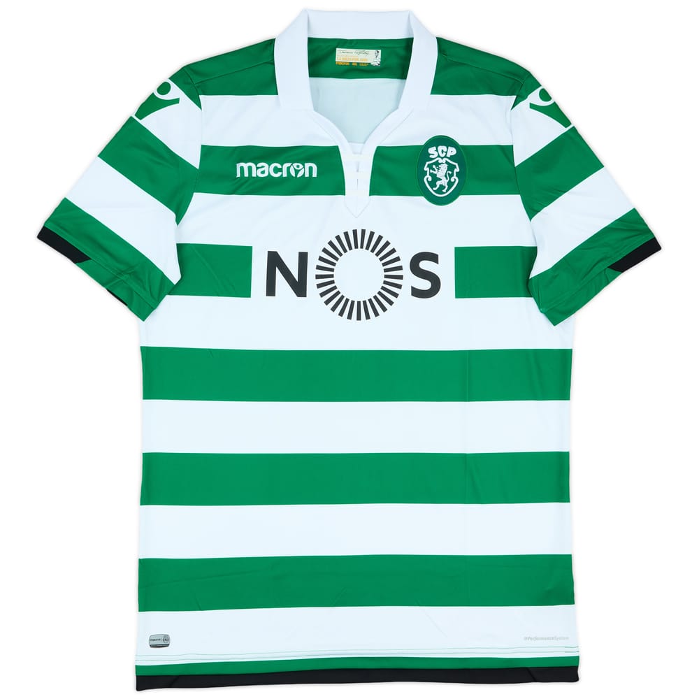 2018-19 Sporting Lisbon Home Shirt - 10/10 - (XXL)