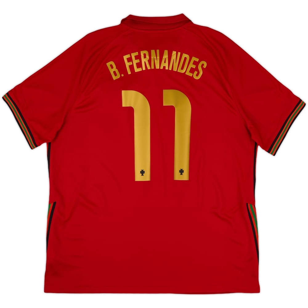 2020-21 Portugal Home Shirt B.Fernandes #11 - 10/10 - (XL)