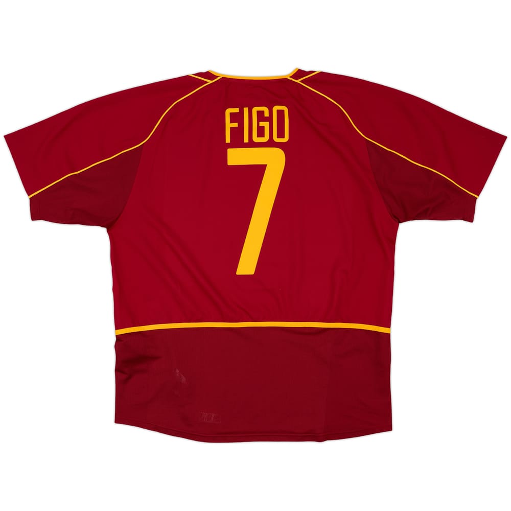 2002-04 Portugal Home Shirt Figo #7 - 10/10 - (L)