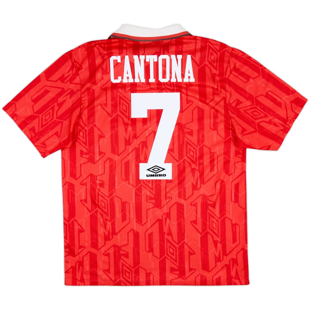 1992-94 Manchester United Home Shirt Cantona #7 - 8/10 - (L)