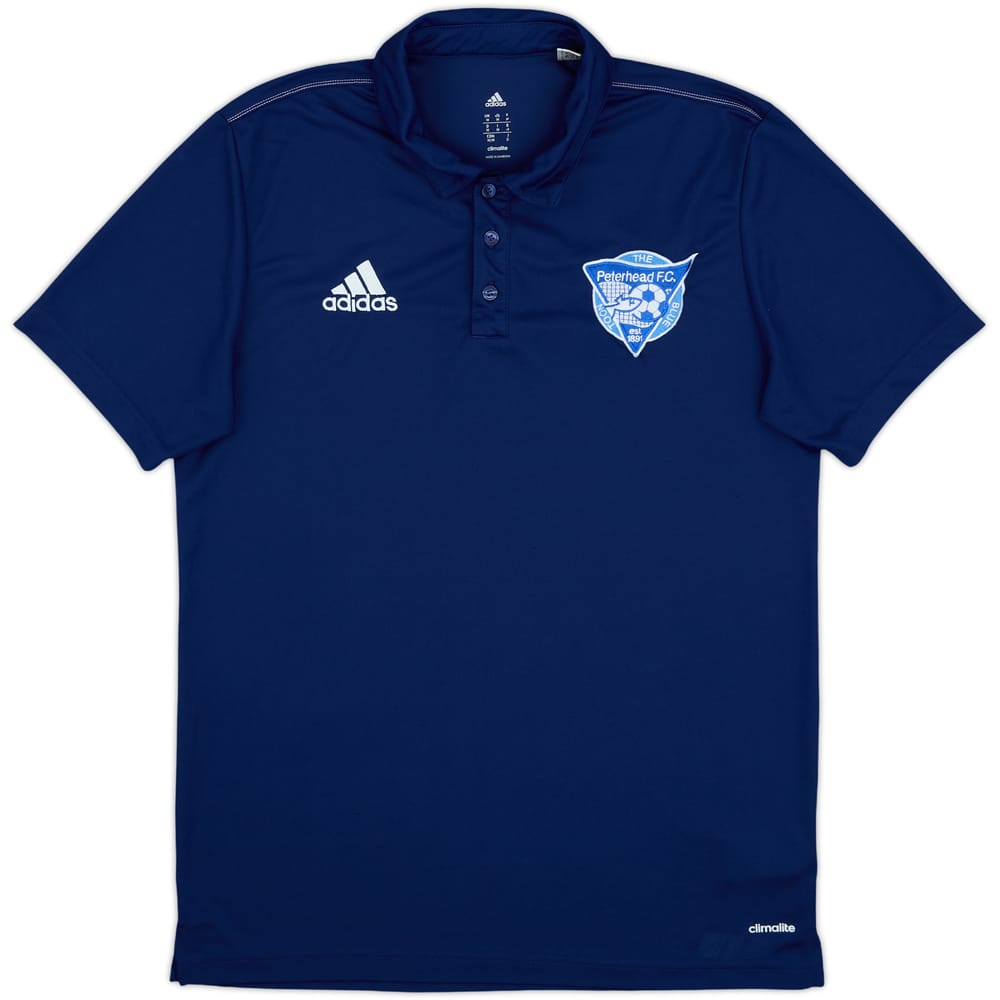 2016-17 Peterhead adidas Polo Shirt - 9/10 - (M)