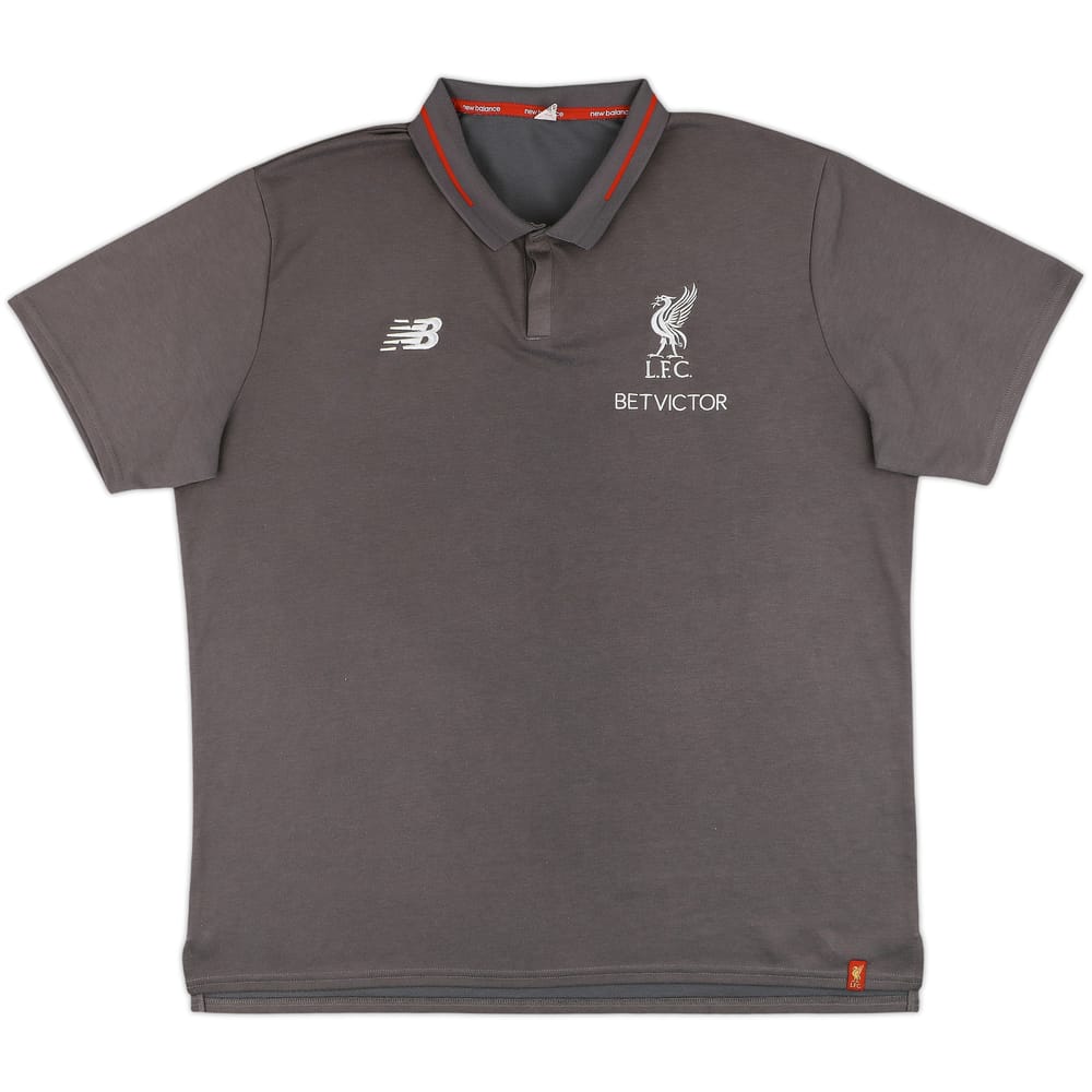 2018-19 Liverpool New Balance Polo Shirt - 8/10 - (XXL)