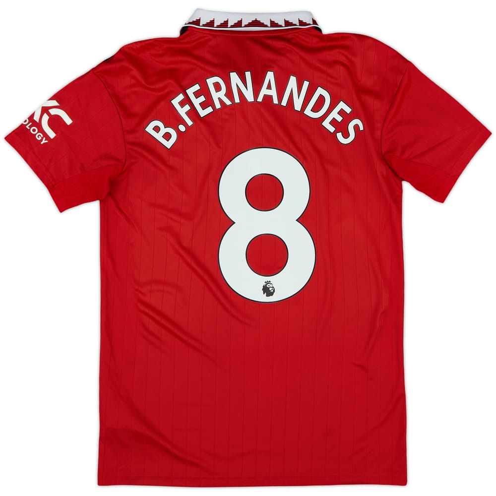 2022-23 Manchester United Home Shirt B.Fernandes #8 - 8/10 - (S)