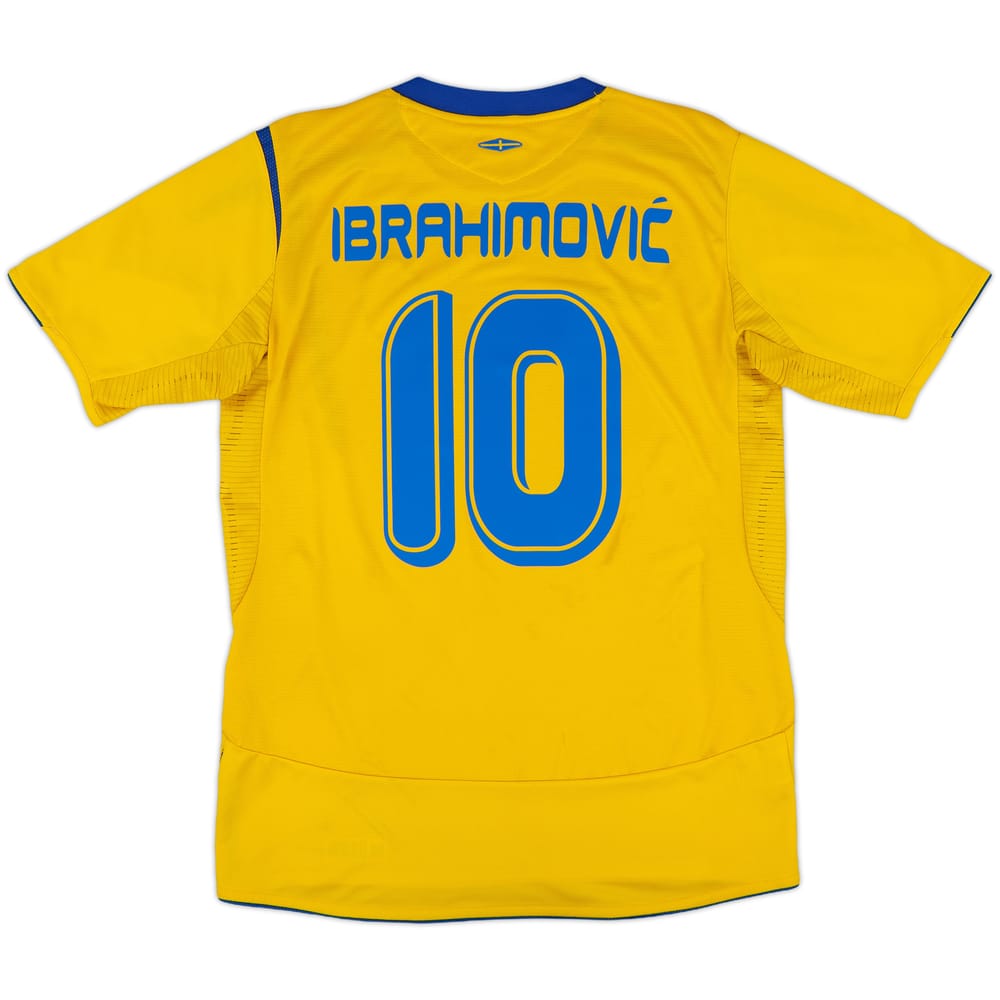 2005-06 Sweden Home Shirt Ibrahimovic #10 - 8/10 - (M)