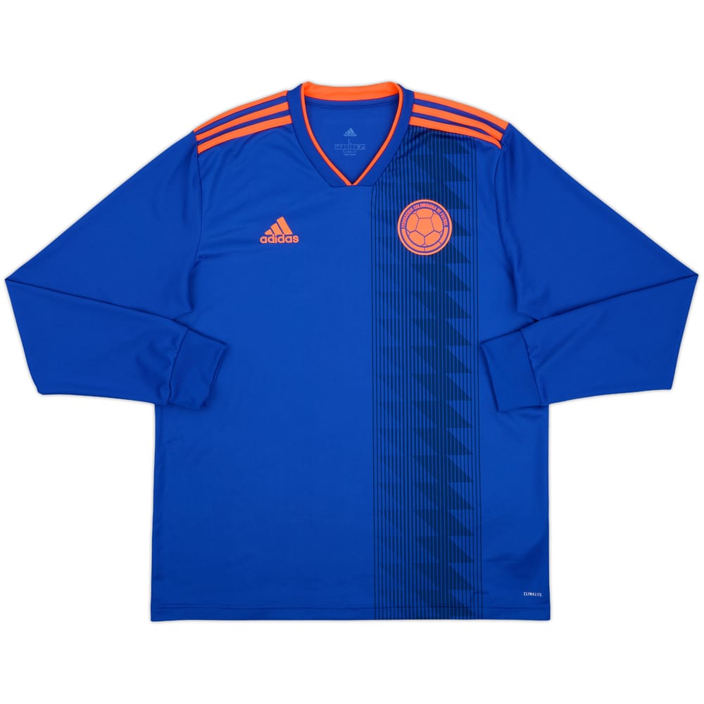 2018-19 Colombia Away L/S Shirt - 10/10 - (L)