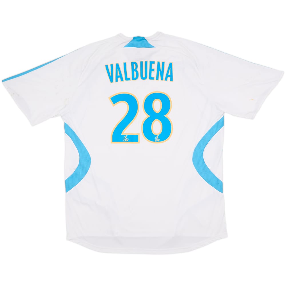 2007-08 Olympique Marseille Home Shirt Valbuena #28 - 7/10 - (XXL)
