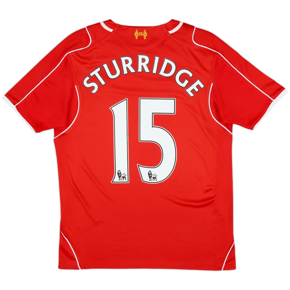2014-15 Liverpool Home Shirt Sturridge #15 - 7/10 - (XL.Boys)
