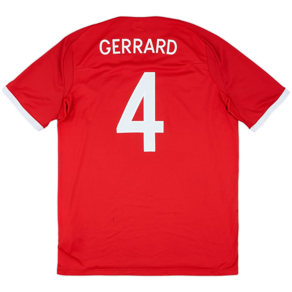 2010-11 England Away Shirt Gerrard #4 - 7/10 - (XXL)