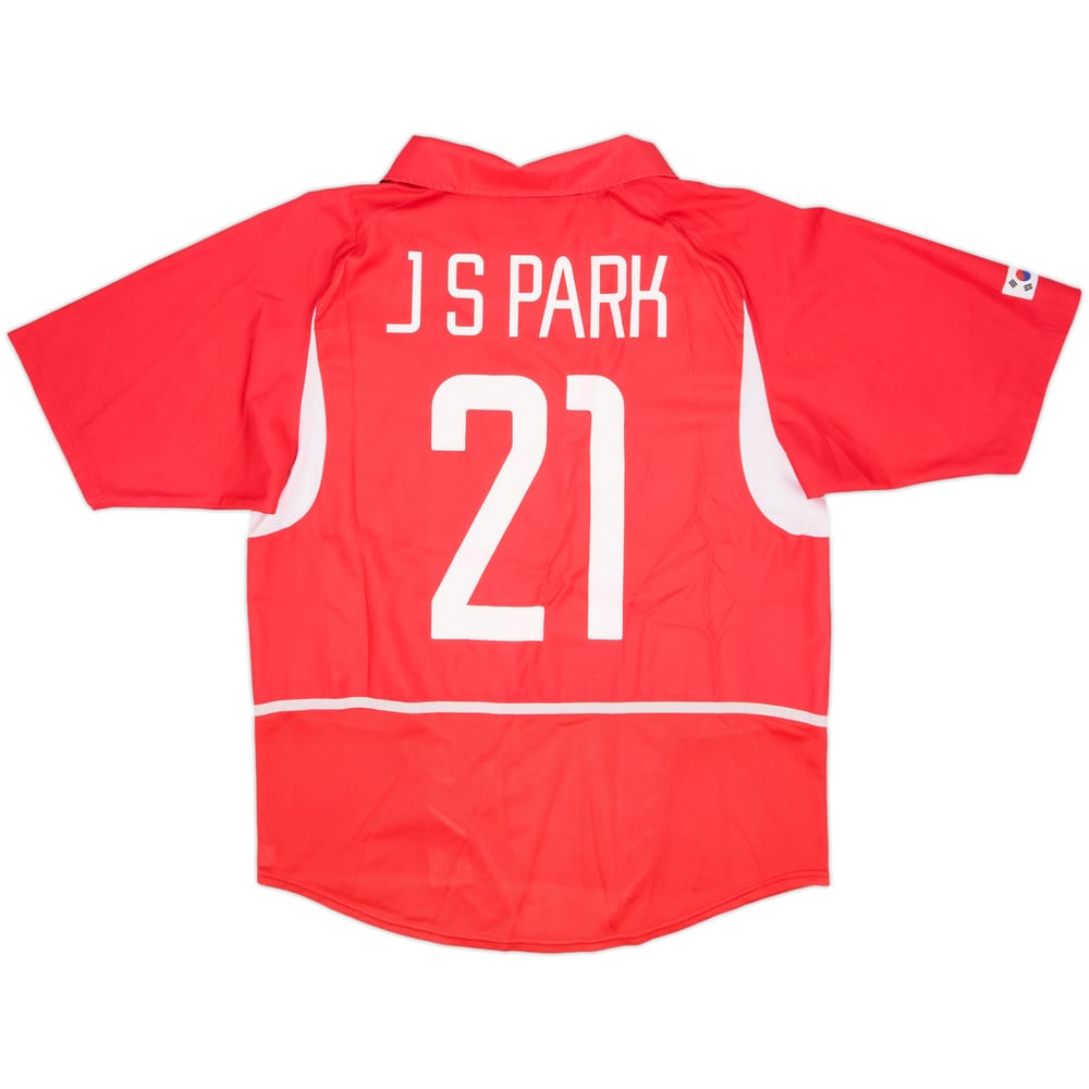 2002-03 South Korea Home Shirt J.S.Park #21 - 8/10 - (L)
