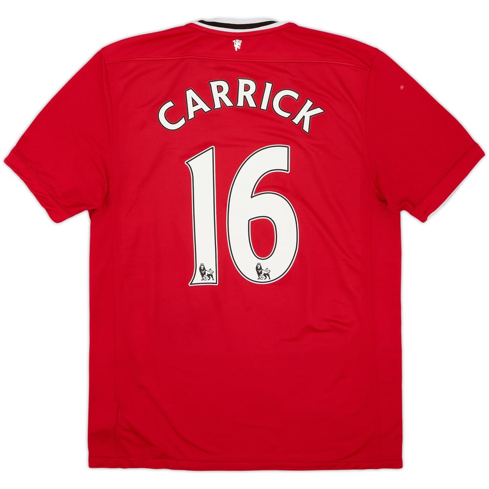 2011-12 Manchester United Home Shirt Carrick #16 - 5/10 - (L)