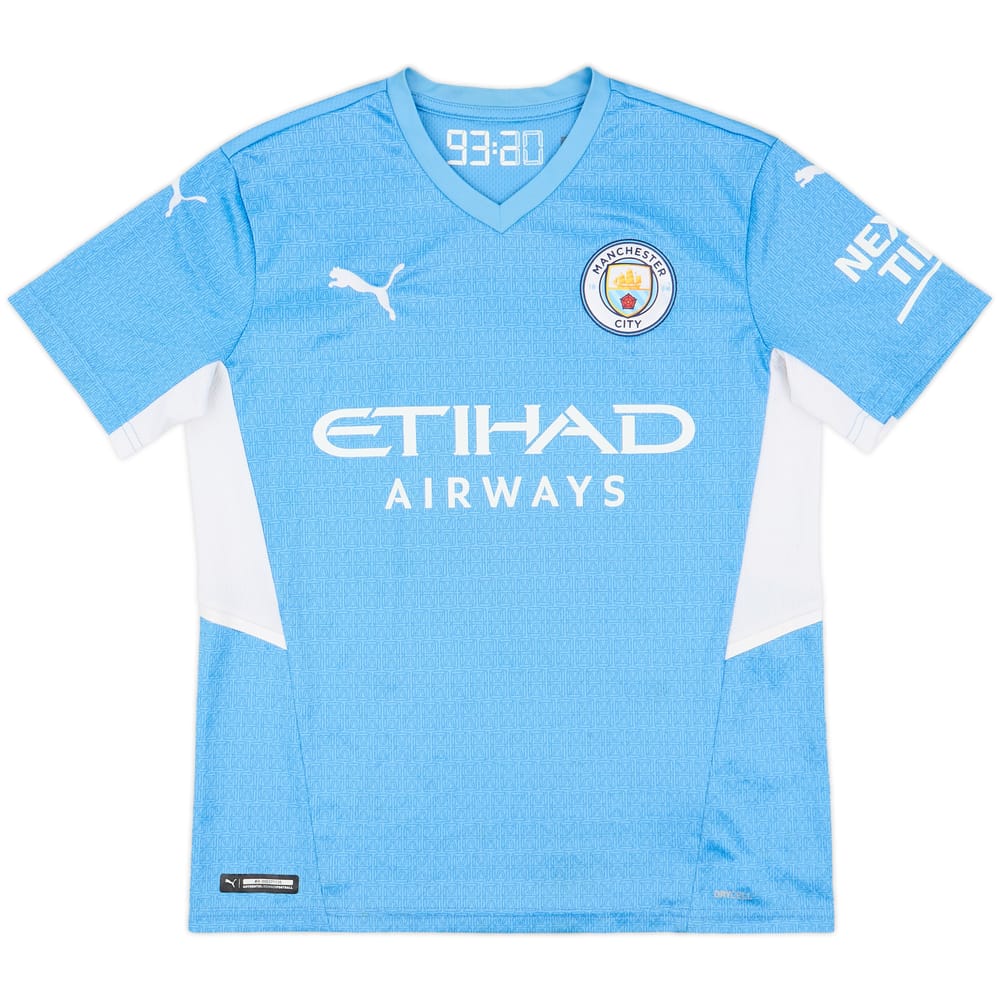 2021-22 Manchester City Home Shirt - 8/10 - (L.Boys)