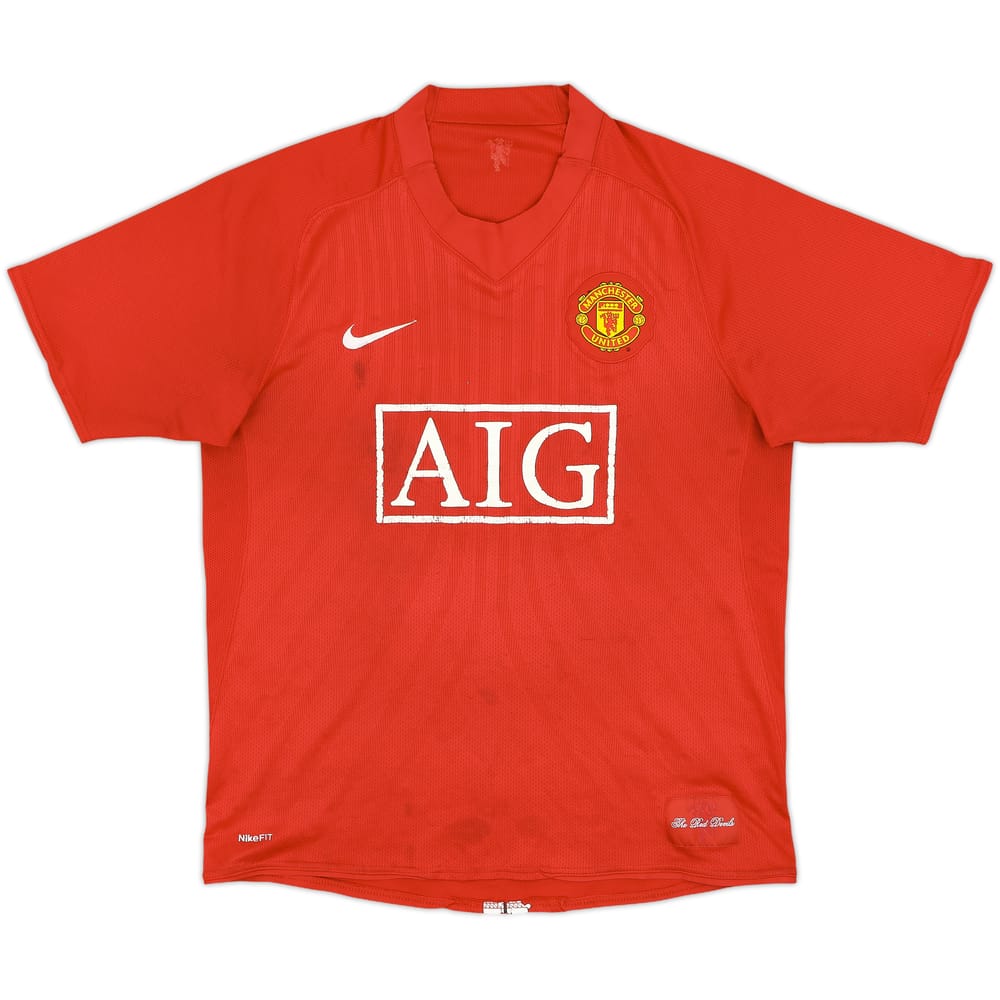 2007-09 Manchester United Home Shirt - 5/10 - (M)
